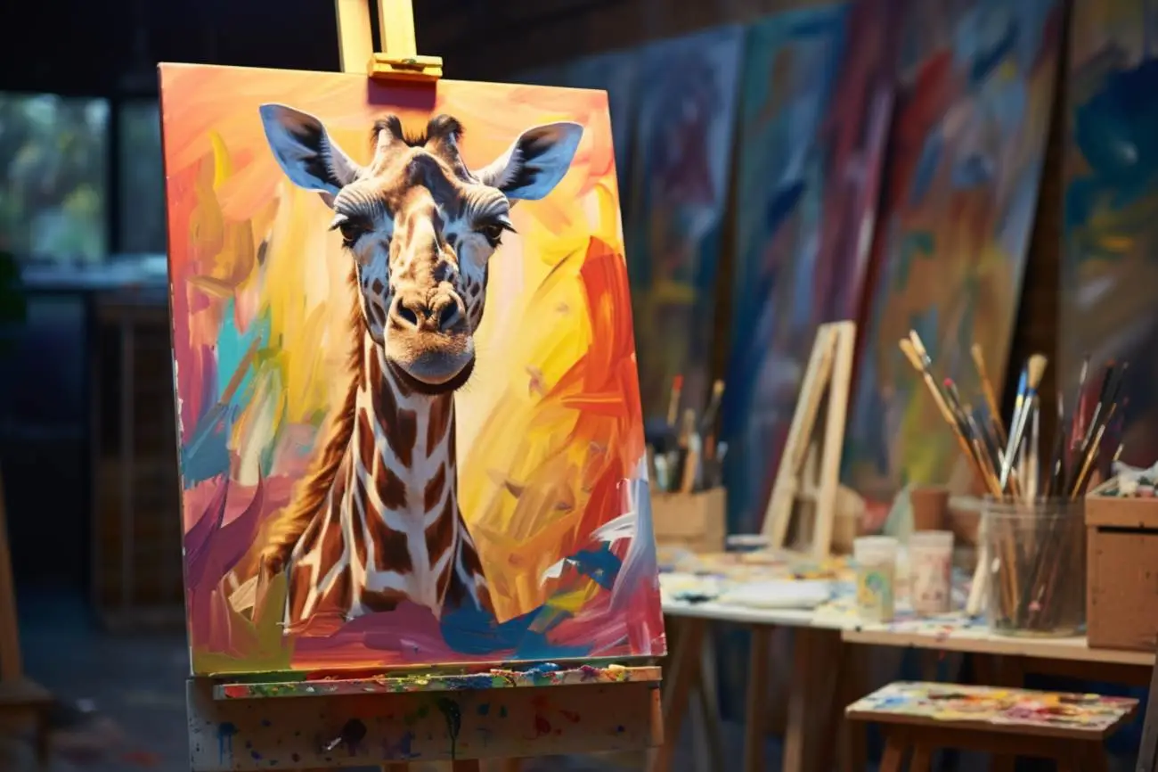 Die faszinierende welt der maler giraffen