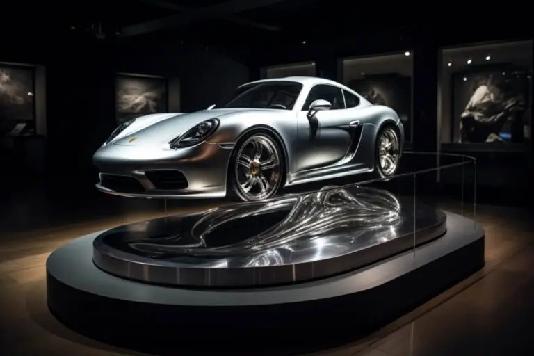 Porsche skulptur: eine meisterhaftes kunstwerk