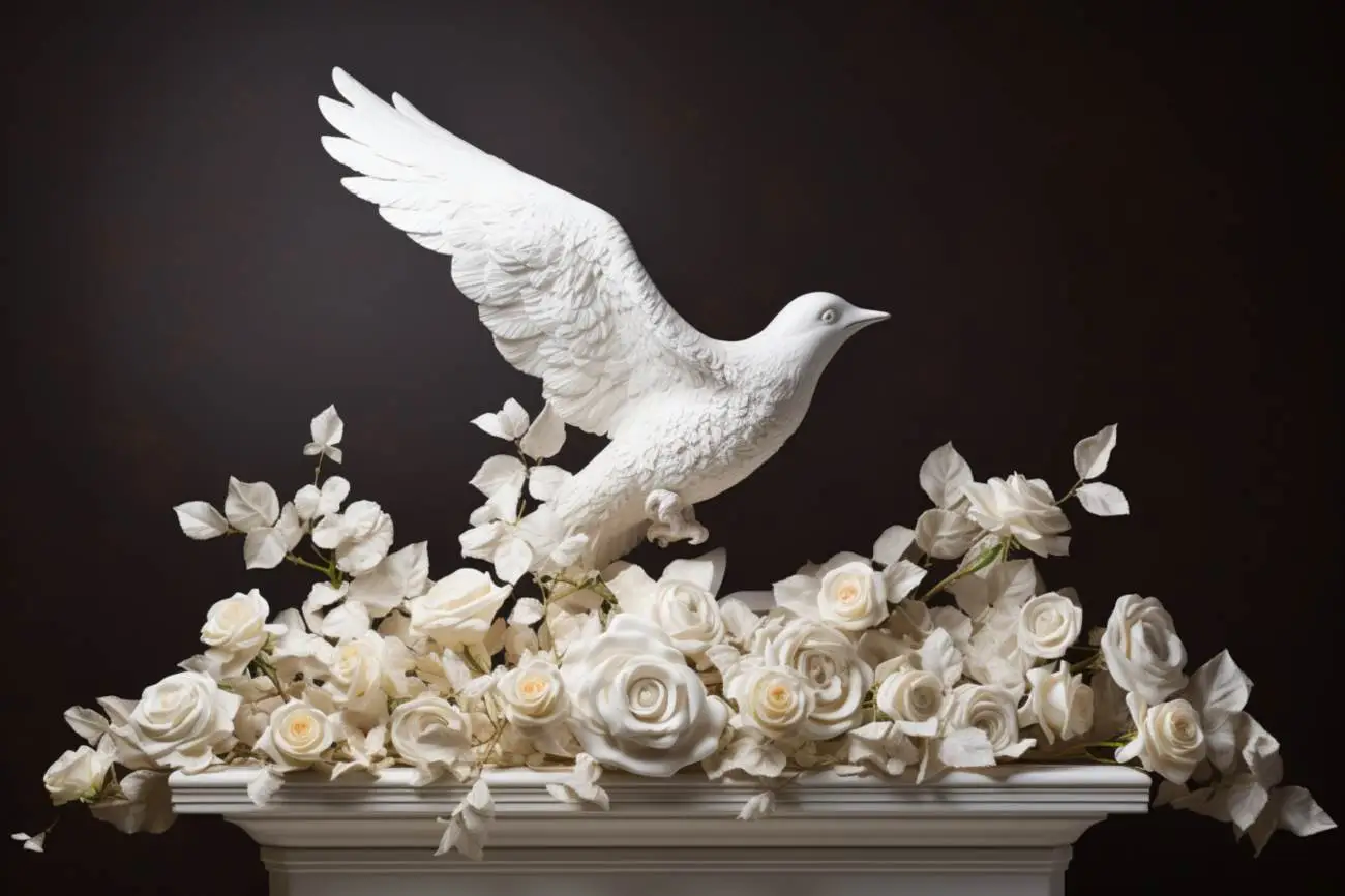 Weiße skulptur: eine ode an die kunst in weiß